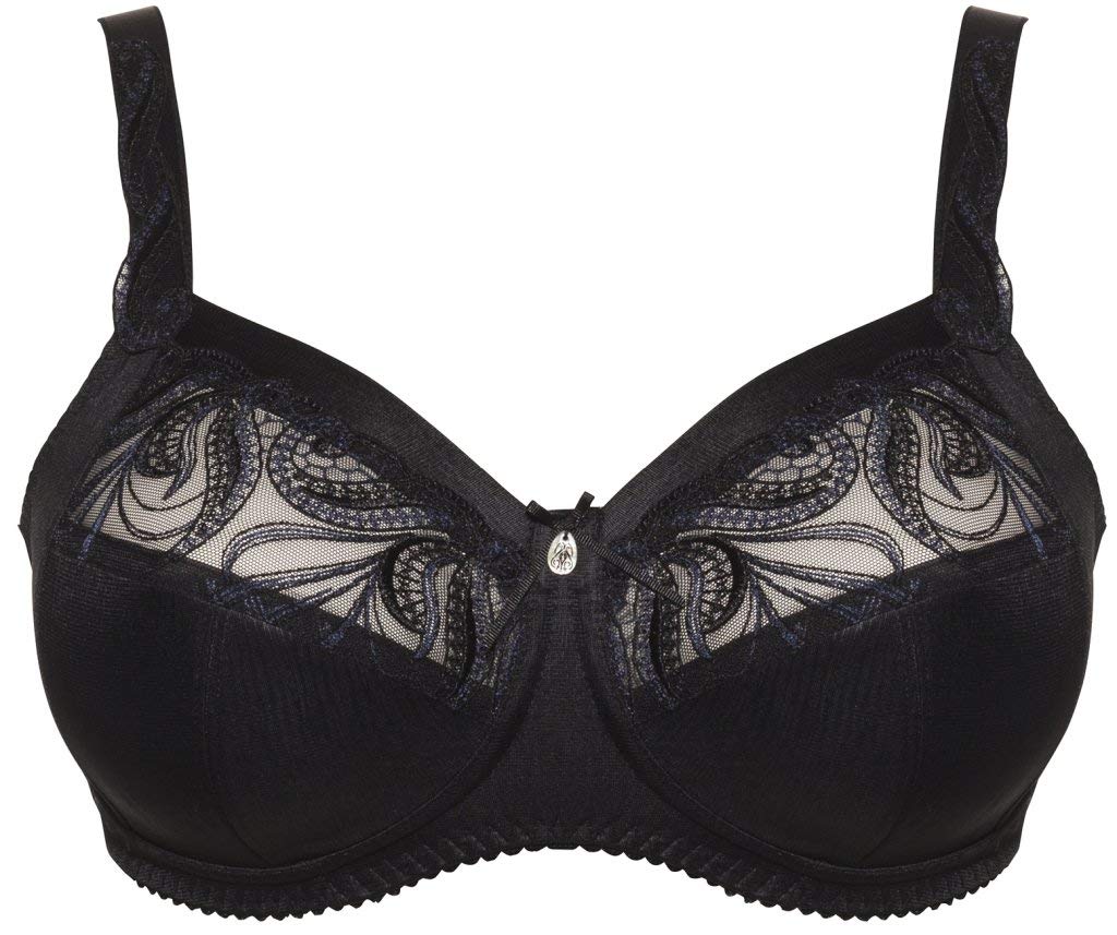 Ulla Women's Wireless Comfort Bra with Support Panel 2528 - Soft Support for Everyday Wear, Yoga & Lounge