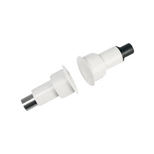 Sentrol Steel Door Recessed Reed Switch - 1 Inch Diameter SPDT Magnetic Sensor with 1/2 Inch Gap Size for Security Systems (Closed Loop, Model 1078 N) - Ideal for Home, Office & Commercial Door Security Monitoring