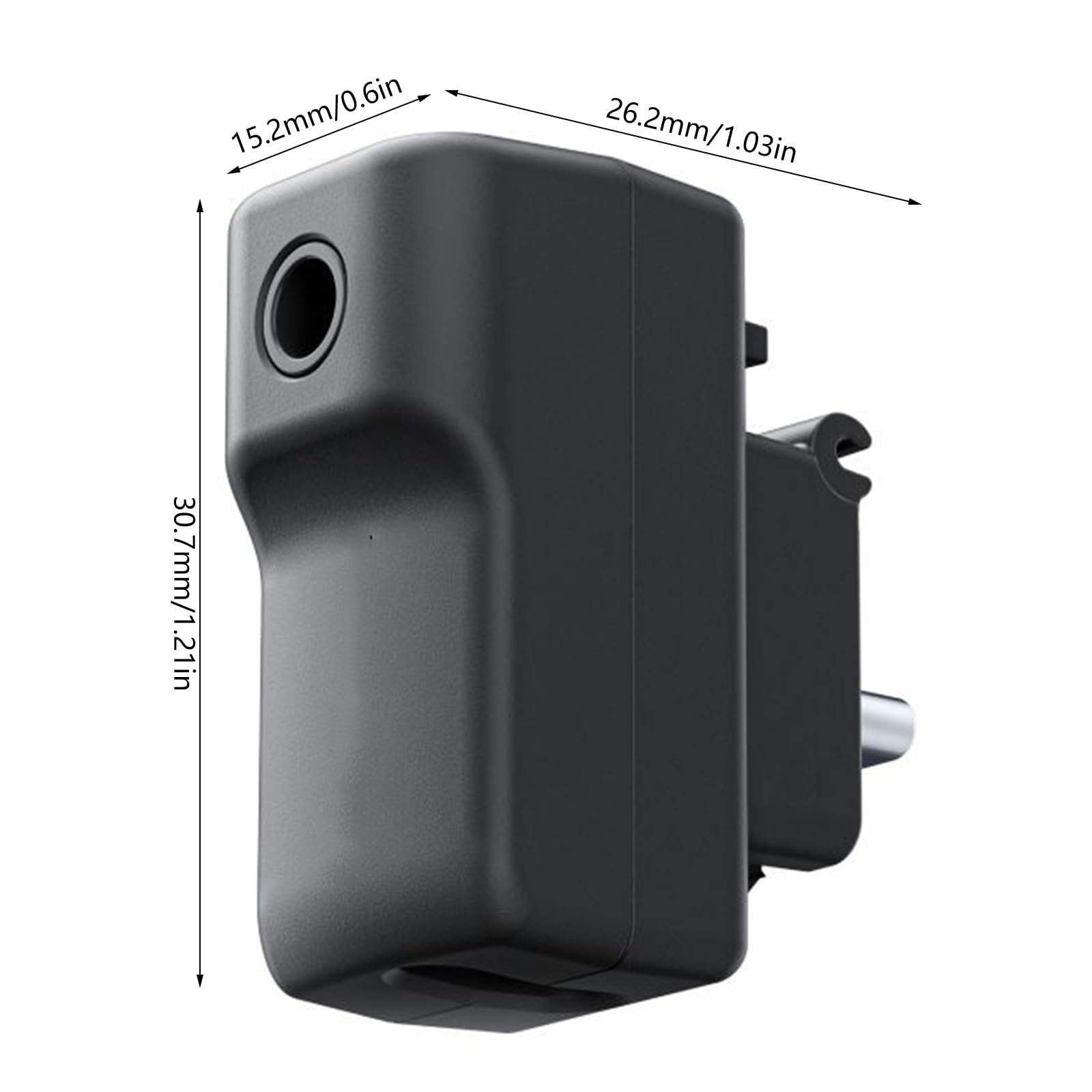 360 Camera External Microphone Adapter - USB Type C & 3.5mm Audio Jack Charging Adapter for Professional Vlogging, Live Streaming, and Cold Shoe Mount Photography Accessories