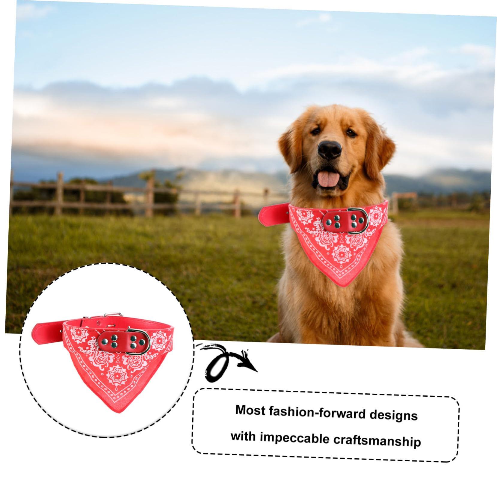 Kisangel Festive Christmas Dog Scarf - Pet Saliva Towel & Neckkerchief for Small Dogs - Holiday Pet Accessories for Christmas Parties & Photo Shoots