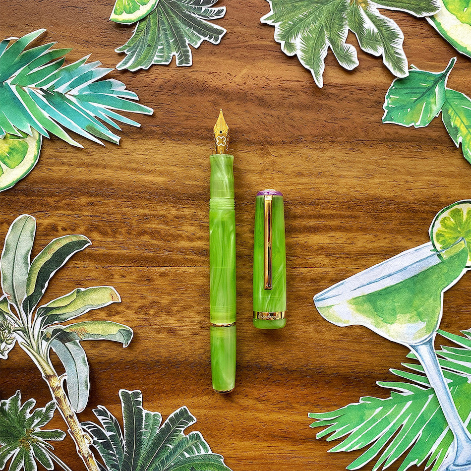 Esterbrook JR Pocket Fountain Pen - Key Lime Green | Portable Writing Tool for Journaling, Note Taking & Everyday Use