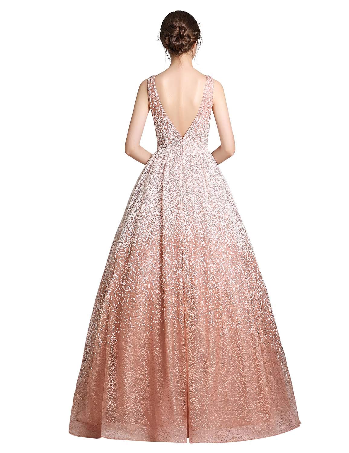 Sarahbridal Women's Prom Evening Dresses 2024 - Long Beaded Pearls Wedding Party Ball Gowns for Homecoming, Quinceañera & Formal Events