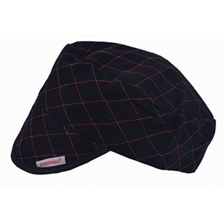Comeaux 3000 Black Quilted Flat Crown Cap BC 600 - Stylish & Durable Baseball Cap for Men & Women | Perfect for Outdoor Sports, Casual Wear & Fashion Accessories