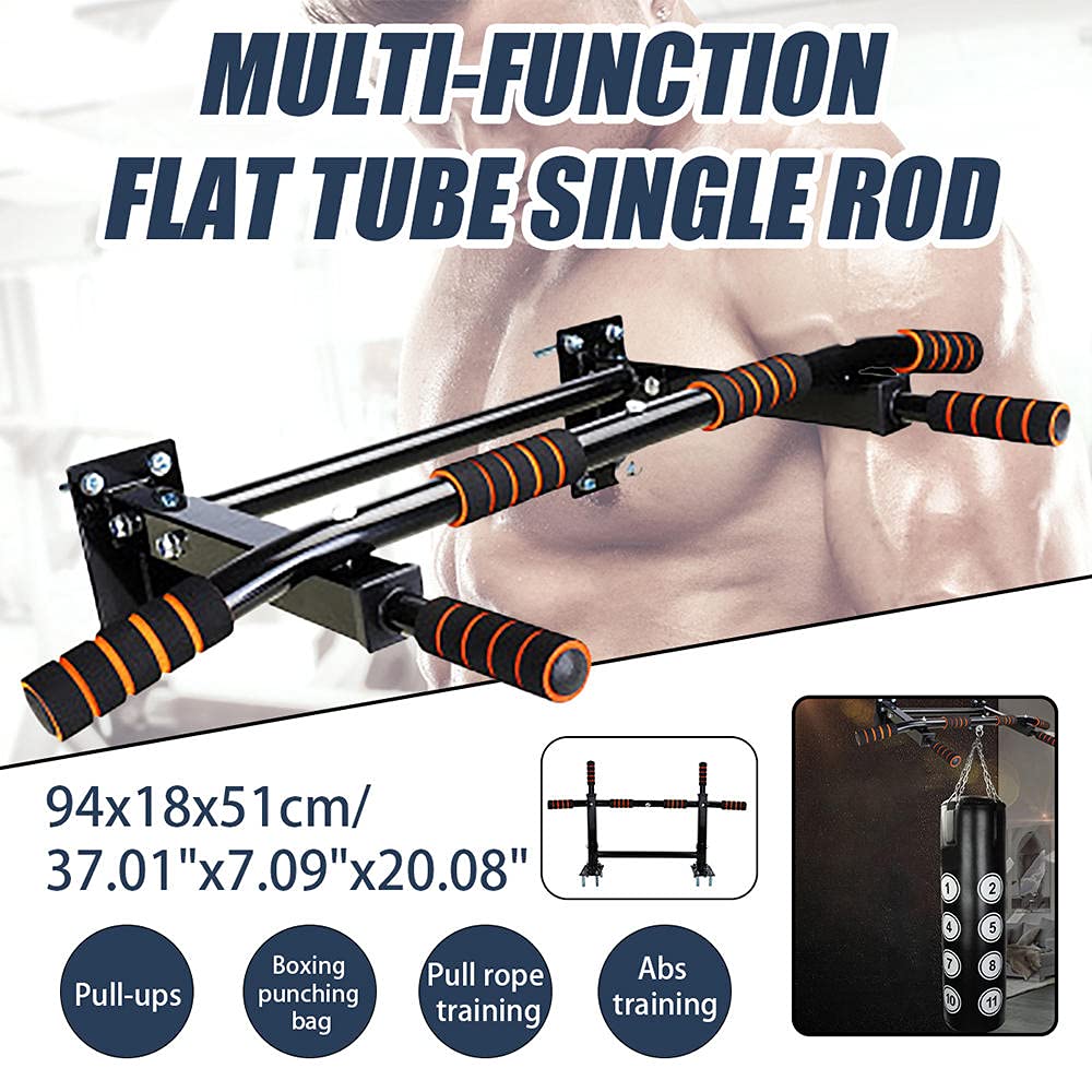 Best Doorway & Wall Mount Pull Up Bar - Heavy Duty Home Gym Equipment for Chin Ups, Push Ups & Sit Ups - Perfect for Strength Training & Home Workouts