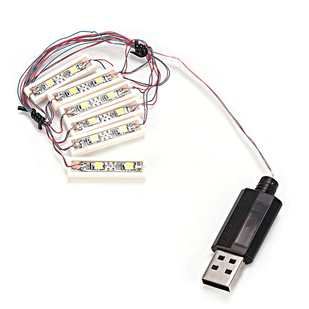 Milltrip ABS Universal LED Light USB Charging Building Blocks - Classic Bright Decorative Brick Bar Lamp Toy for Home, Office, Party & Gaming Room Decor