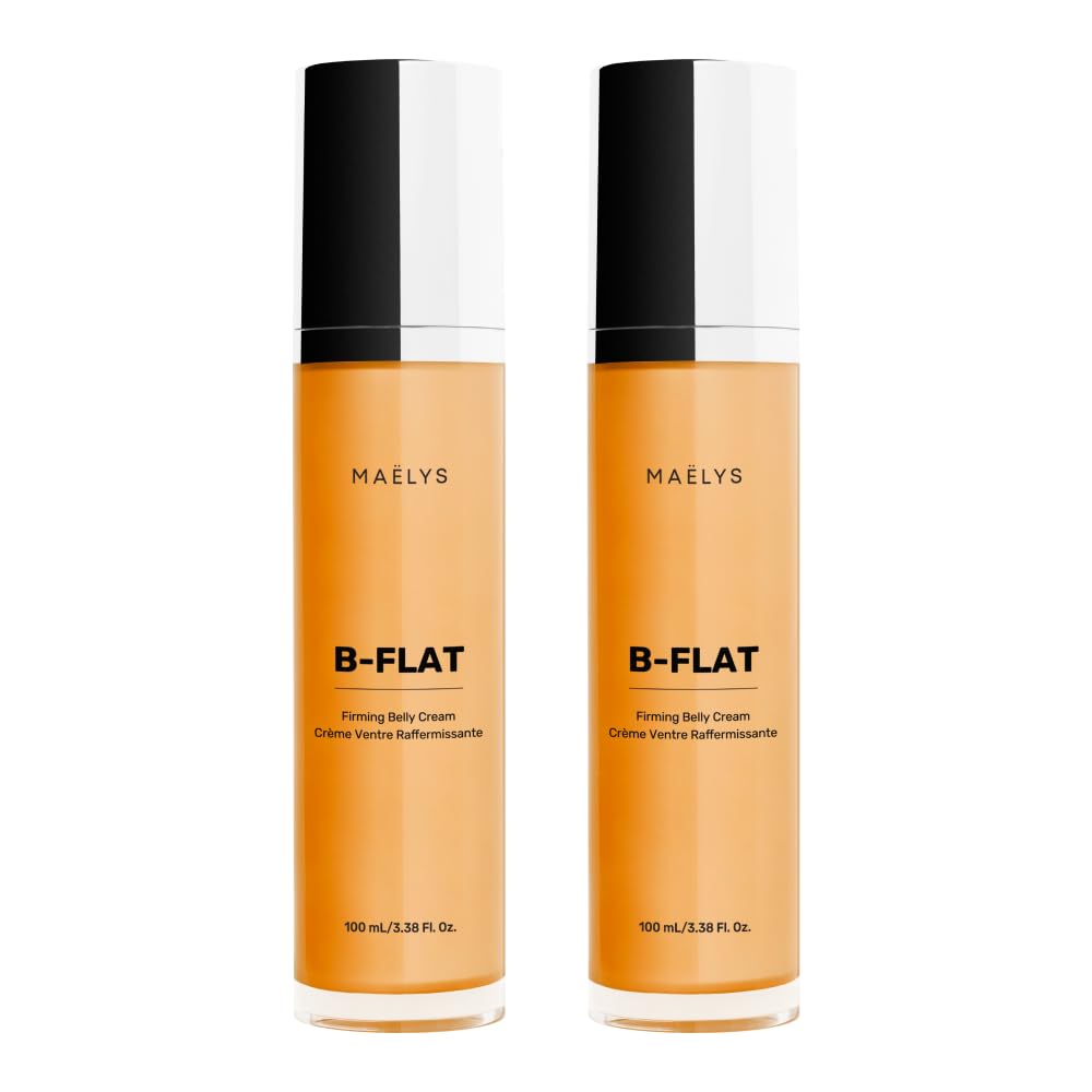 MAËLYS Cosmetics B-FLAT Belly Firming Cream for Stretch Marks & Skin Tightening - Postpartum & Weight Loss Body Care Solution