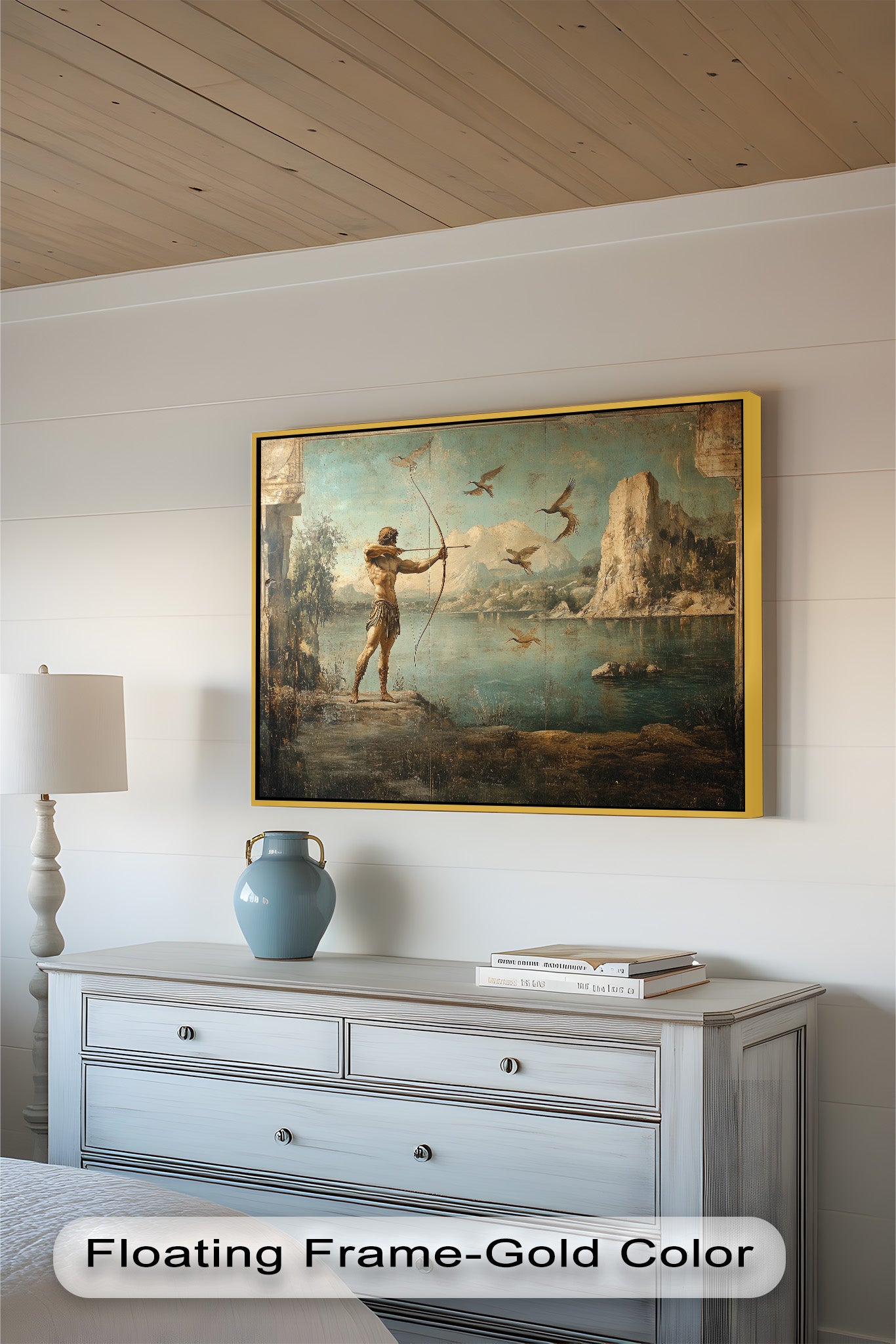 Apollo's Aim - Greek Mythology Oil Painting Artwork for Home Decor & Wall Art | Perfect for Living Room, Bedroom, or Office