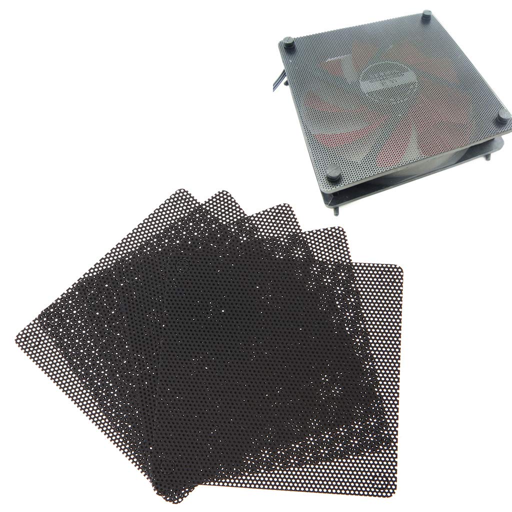 Tebatu 70mm PVC Fan Dust Filter - Black Mesh Dustproof Case for PC, Cuttable for Custom Computer Builds | Perfect for Gaming Rigs, Workstations & DIY PC Cooling Systems