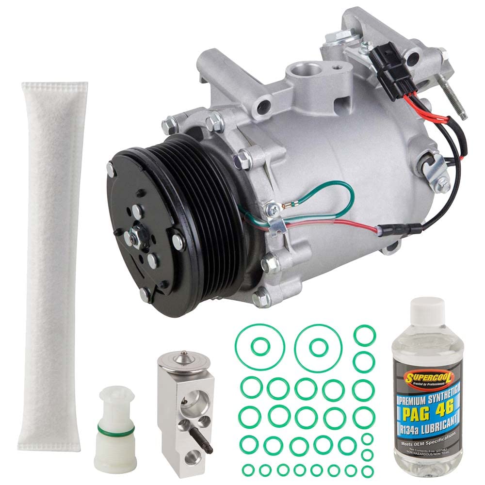 2006-2007 Honda Civic AC Compressor with A/C Repair Kit - OEM Replacement Part 60-81572RK - Perfect for Summer Cooling System Repair & Maintenance