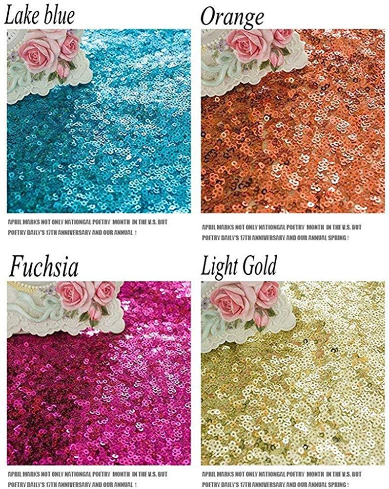 Sparkly Rose Gold Girls Pageant Dresses with Sequin & Puffy Sleeves - Elegant Prom Party Ball Gowns for Kids Birthday, Dance Recital & Special Occasions