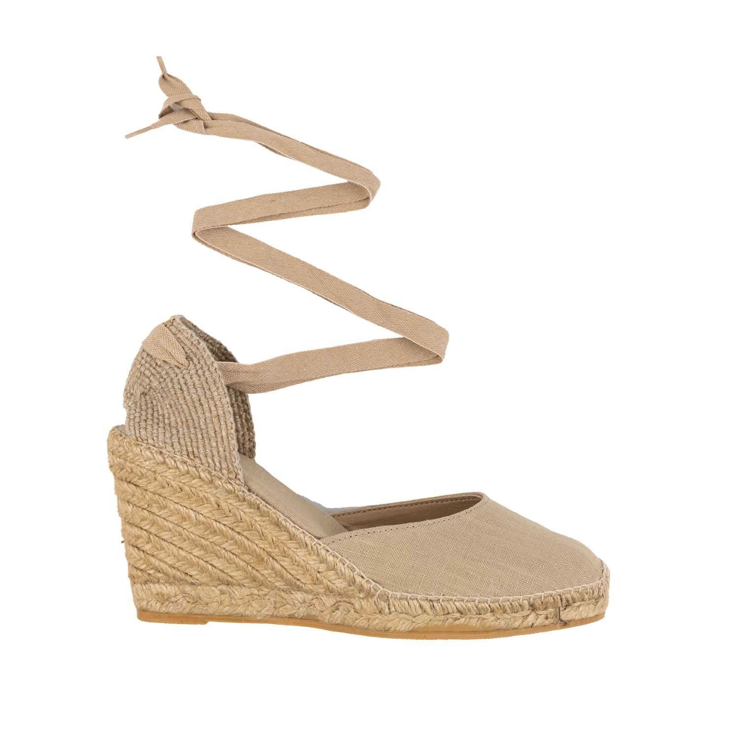 Women's Comfortable Linen Wedge Espadrille Sandals - Breathable High Heel Summer Shoes for Beach, Wedding & Casual Outings