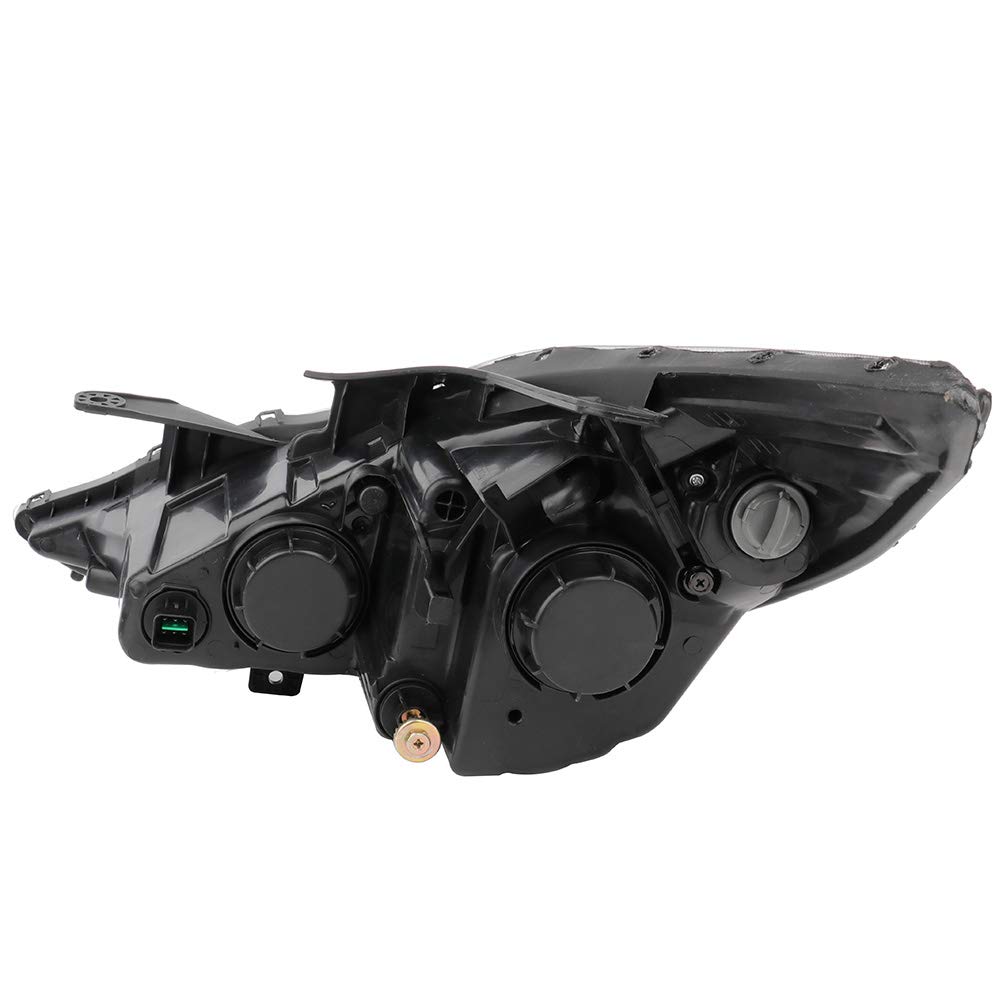2011-2014 Hyundai Sonata Replacement Headlight Assembly - Chrome Housing with Amber Reflector & Clear Lens - Perfect for Night Driving and Foggy Conditions