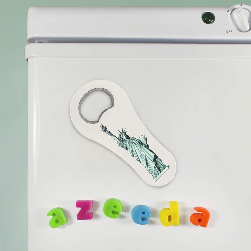 Azeeda Statue of Liberty Bottle Opener and Fridge Magnet - Novelty New York Souvenir & Home Bar Accessory - Perfect for Collectors, Tourists and Beer Lovers (BO00039942)