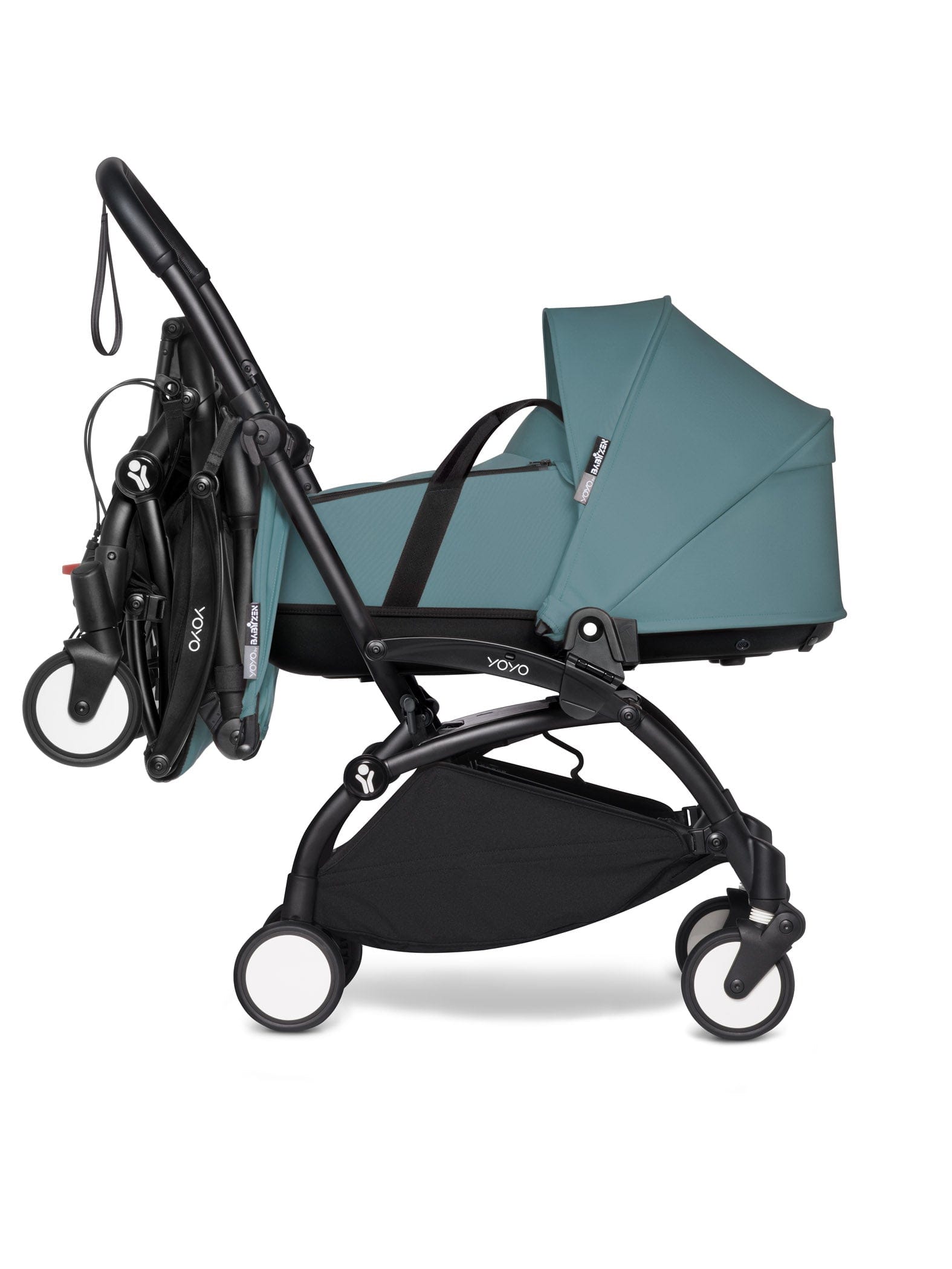 Stokke YOYO 3 Double Stroller with Bassinet & Toddler Seat - Lightweight Compact Travel Stroller for Twins or Siblings (Ages 0-4) | Perfect for City Walks, Air Travel & Everyday Use