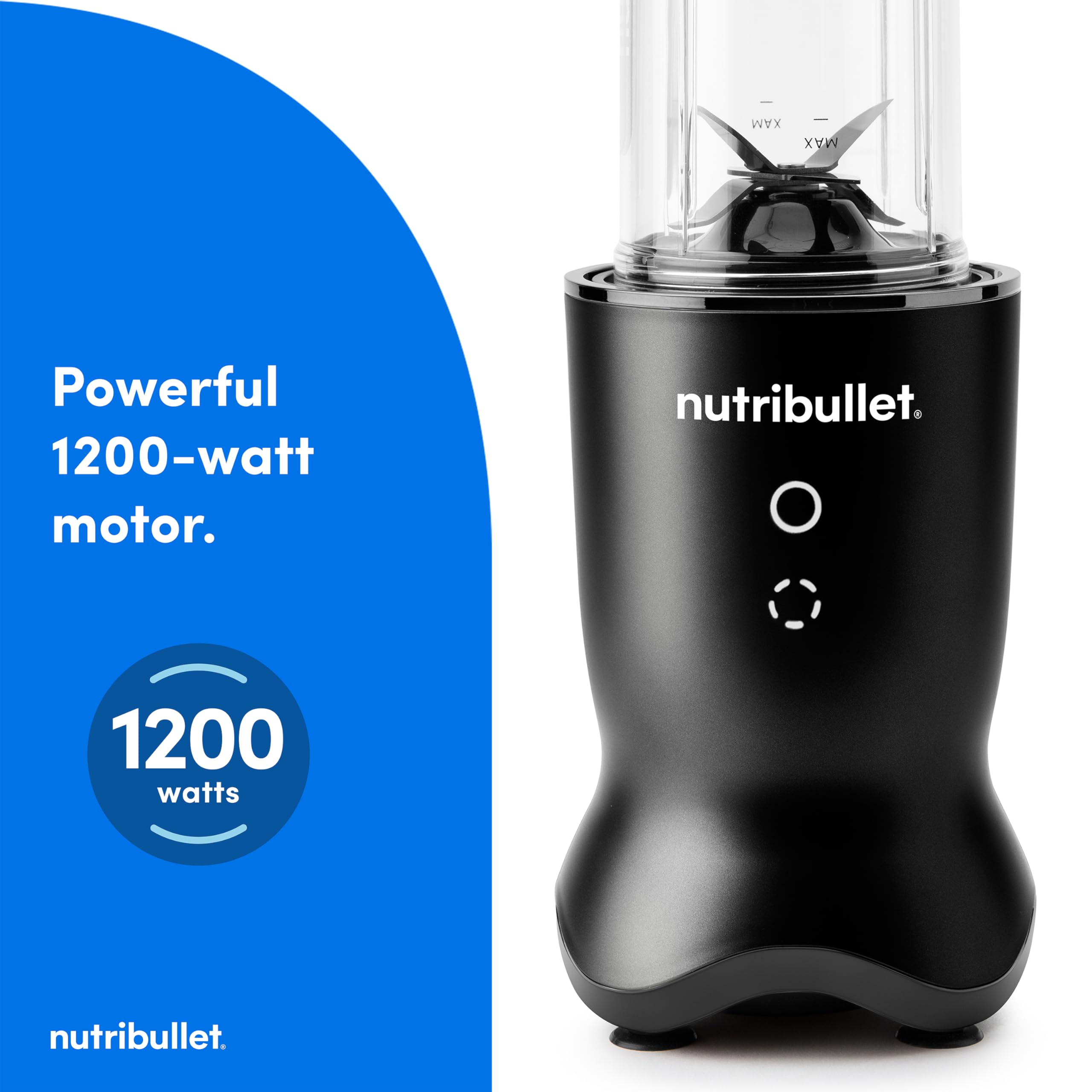 NutriBullet Ultra Personal Blender NB50500AK - 1200W High-Speed Blender with 32 oz BPA-Free Cup, Satin Black - Perfect for Smoothies, Protein Shakes & Meal Prep at Home or Office