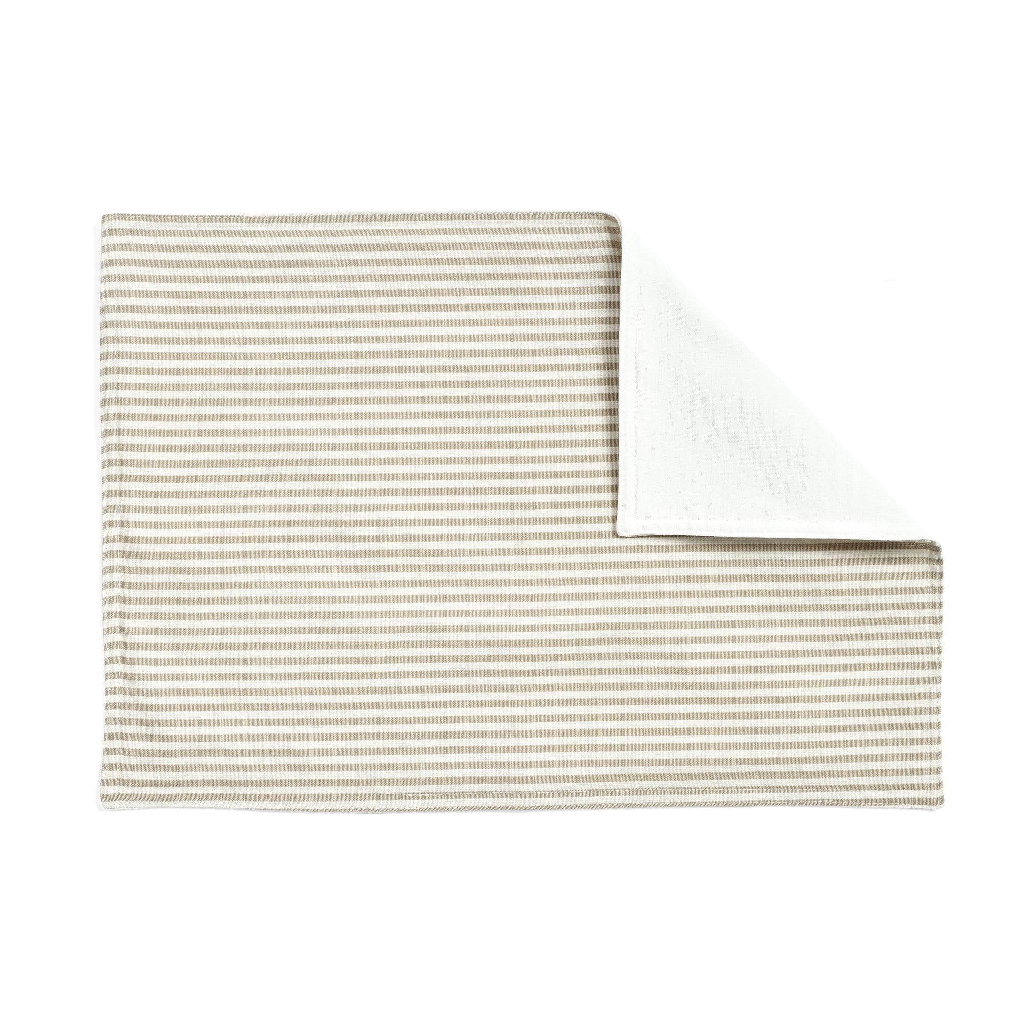 Farmhouse Ticking Stripe Yarn Dyed Cotton Placemats Set of 4 - Rustic Table Setting for Dining Room, Kitchen Decor, and Holiday Entertaining