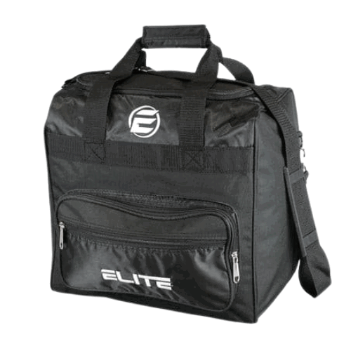 ELITE Impression Single Tote Black Bowling Bag - Stylish Women's Handbag for Work, Travel & Everyday Use | Durable & Fashionable Shoulder Bag