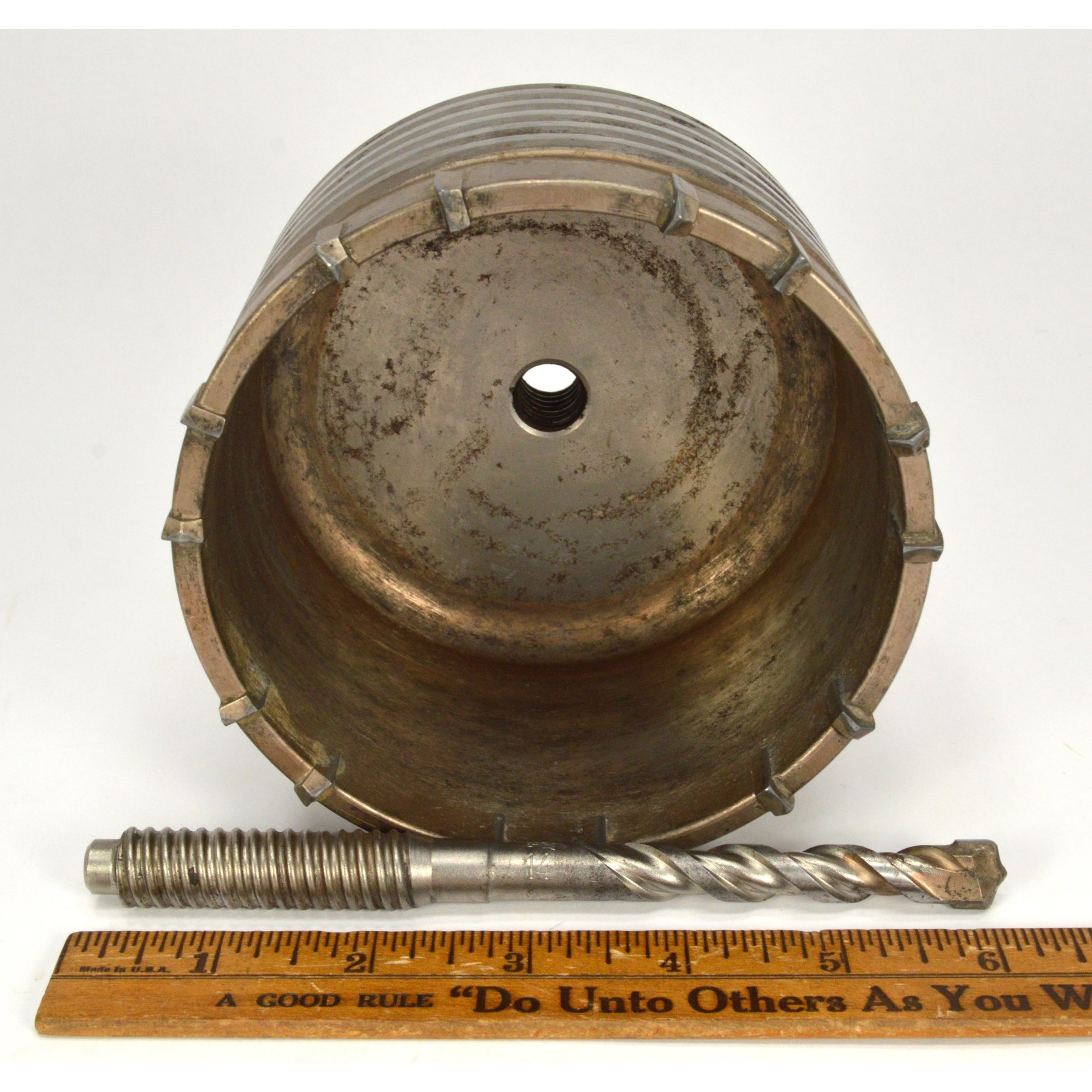 POWERS FASTENERS CORE BIT 5 DIA x 4 DEEP (Catalog No. 00576) - Used Drill Bit for Concrete, Masonry & Tile - Perfect for Construction, Renovation & DIY Projects