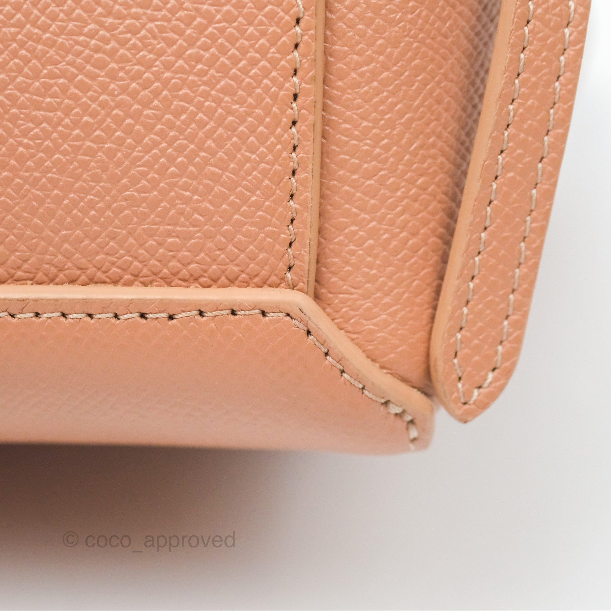 Celine Pico Belt Bag in Desert Rose - Grained Calfskin Leather with Gold Hardware | Luxury Crossbody Bag for Women, Perfect for Everyday Use & Special Occasions
