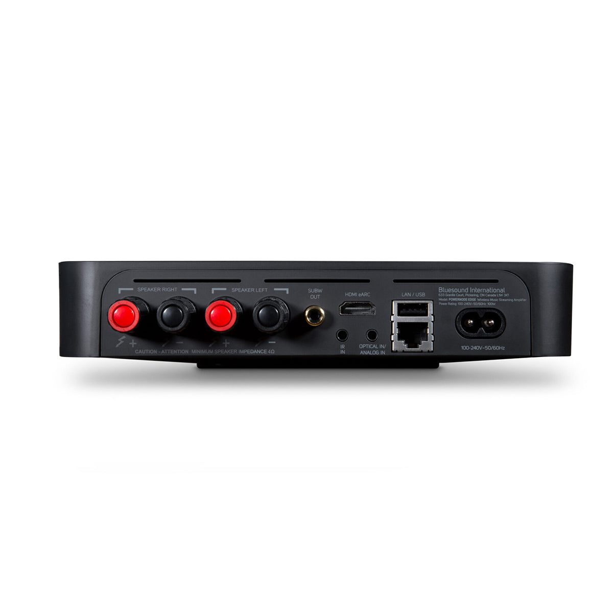 Bluesound POWERNODE EDGE Compact Wireless Hi-Fi Streaming Amplifier - Premium Home Audio System for Music Lovers | Perfect for Living Room, Bedroom & Home Theater Setup
