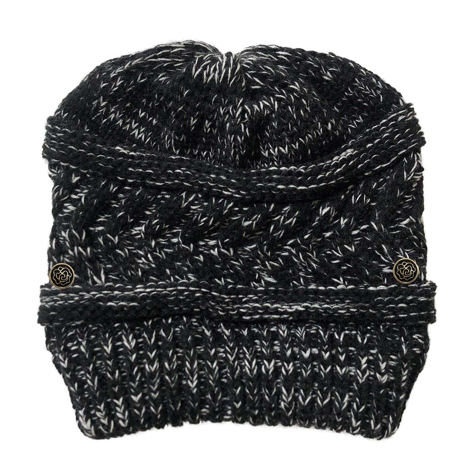 YOUYING Women's Winter Knit Hat with Ear Flaps - Warm Crochet Beanie for Cold Weather, Outdoor Activities, Skiing, and Snowboarding