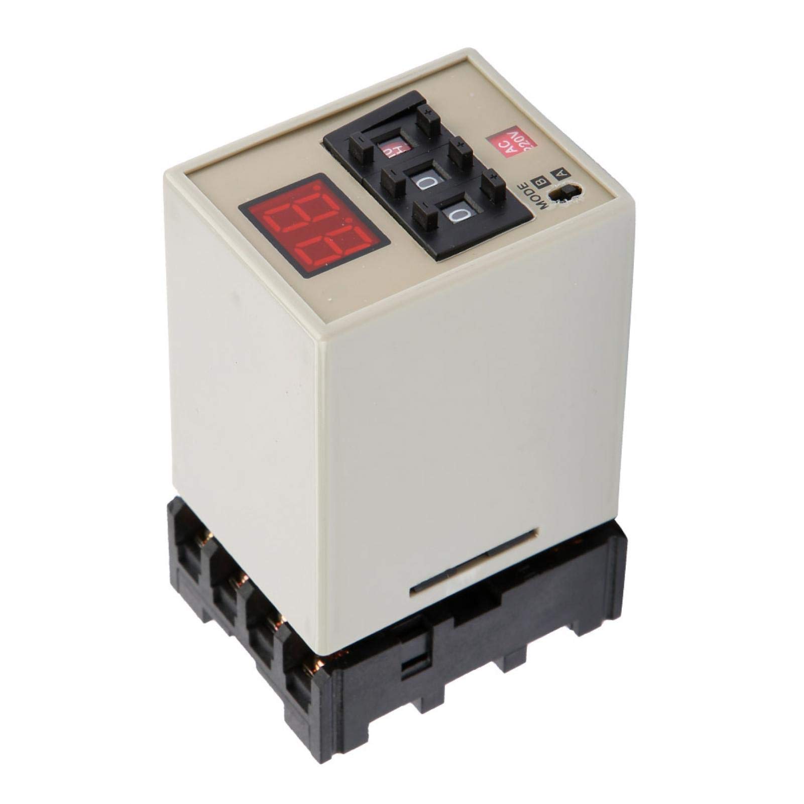 5A Digital Timer Relay with Delay Function - 24V Medium Power AH3-DM for Communication & Automated Control Circuits (AC220V) - Ideal for Industrial Automation, HVAC Systems, and Smart Home Applications