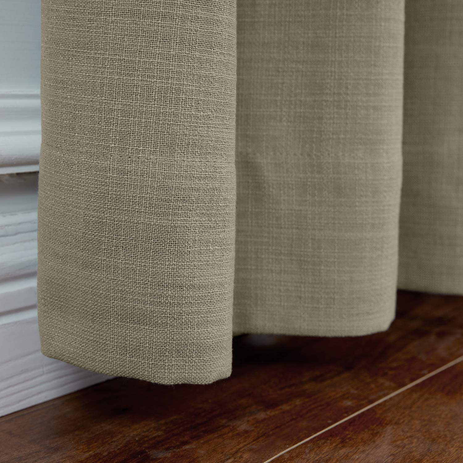 Frelement Blackout Curtains for Bedroom & Living Room - Energy Saving Thermal Insulated Drapes with Rod Pocket & Back Tab Hook Belt - 52