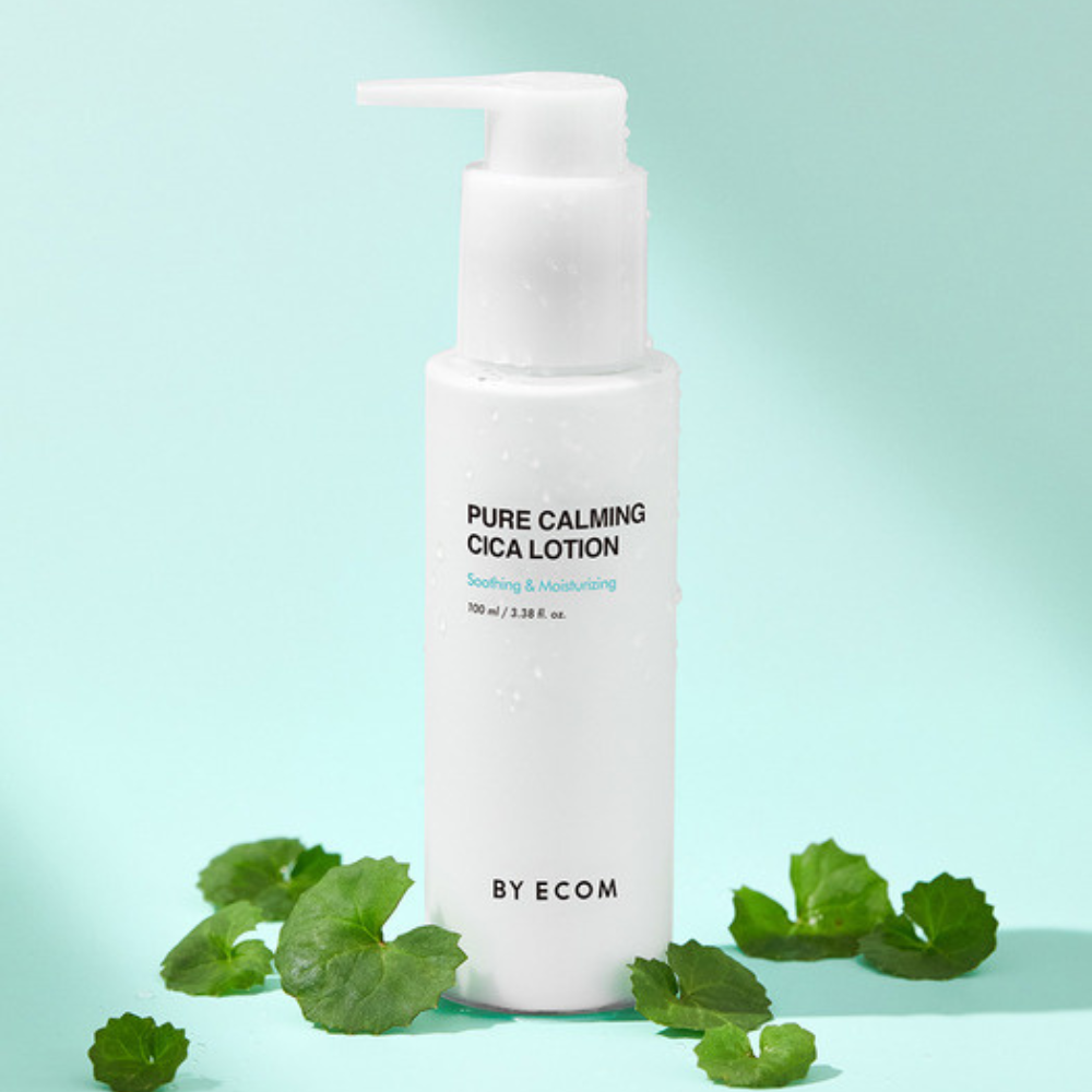 BY ECOM Pure Calming Cica Lotion 100ml - Soothing Facial Moisturizer for Sensitive Skin | Hydrating & Repairing Cream for Dry, Irritated Skin | Perfect for Daily Skincare Routine & Post-Treatment Care