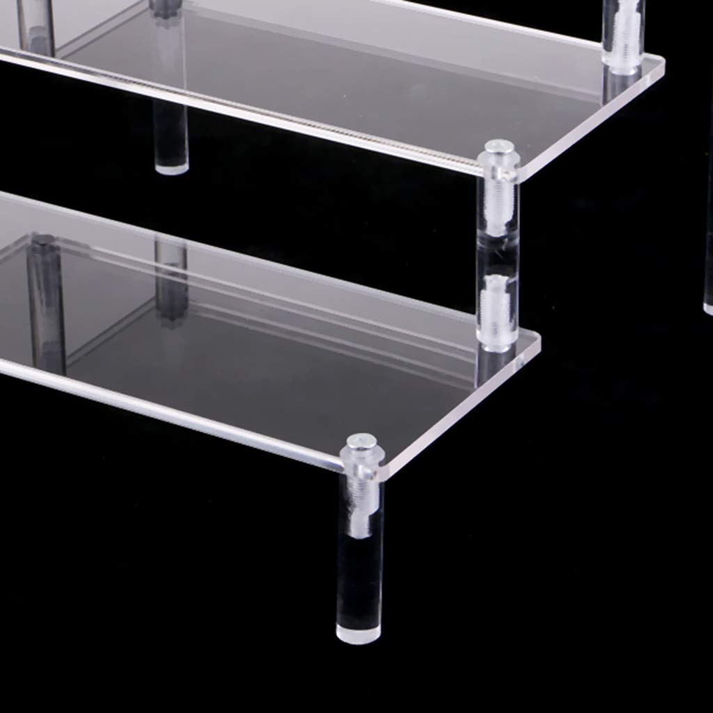 Acrylic Cosmetic Display Stand for Action Figures & Dolls - Clear Organizer for Collectibles, Toys, and Makeup - Perfect for Showcase, Storage, and Home Decor