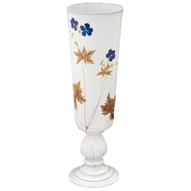 Blue Ceramic Geranium Vase - Handmade Floral Decor for Home, Wedding & Office - Perfect for Fresh Flowers, Centerpieces & Gift Giving