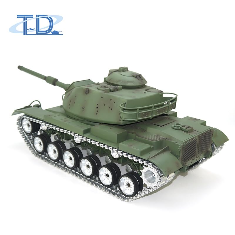 1/16 TOUCAN RC M60A3 USA Tank - Remote Control Hobby Model with BB Shooting, Infrared Battle System, Metal Wheels & Barrel Recoil - Perfect for Military Enthusiasts & Outdoor RC Battles