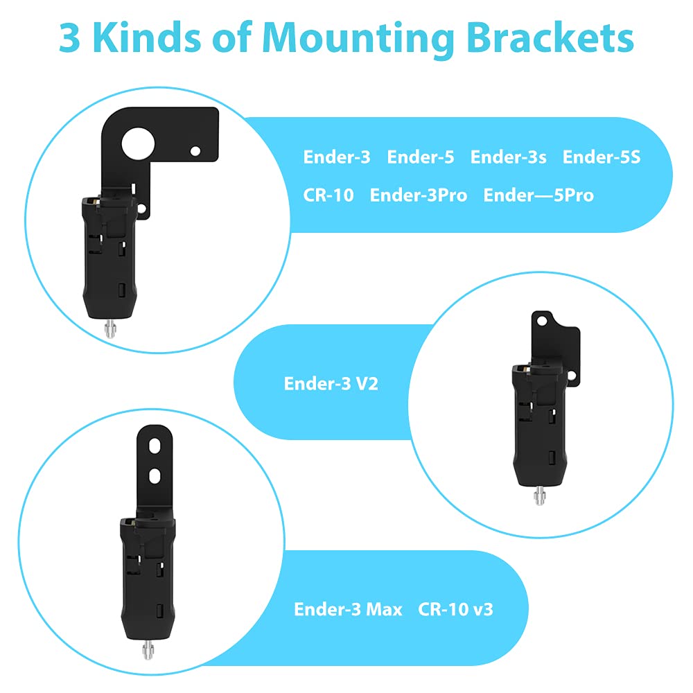 Creality Official CR Touch Auto Leveling Sensor Kit for Ender 3, Ender 3 V2, Ender 3 Pro, Ender 5 & CR-10 3D Printers - Compatible with 32-Bit V4.2.2/V4.2.7 Mainboard - Perfect for Precise 3D Printing & Bed Leveling