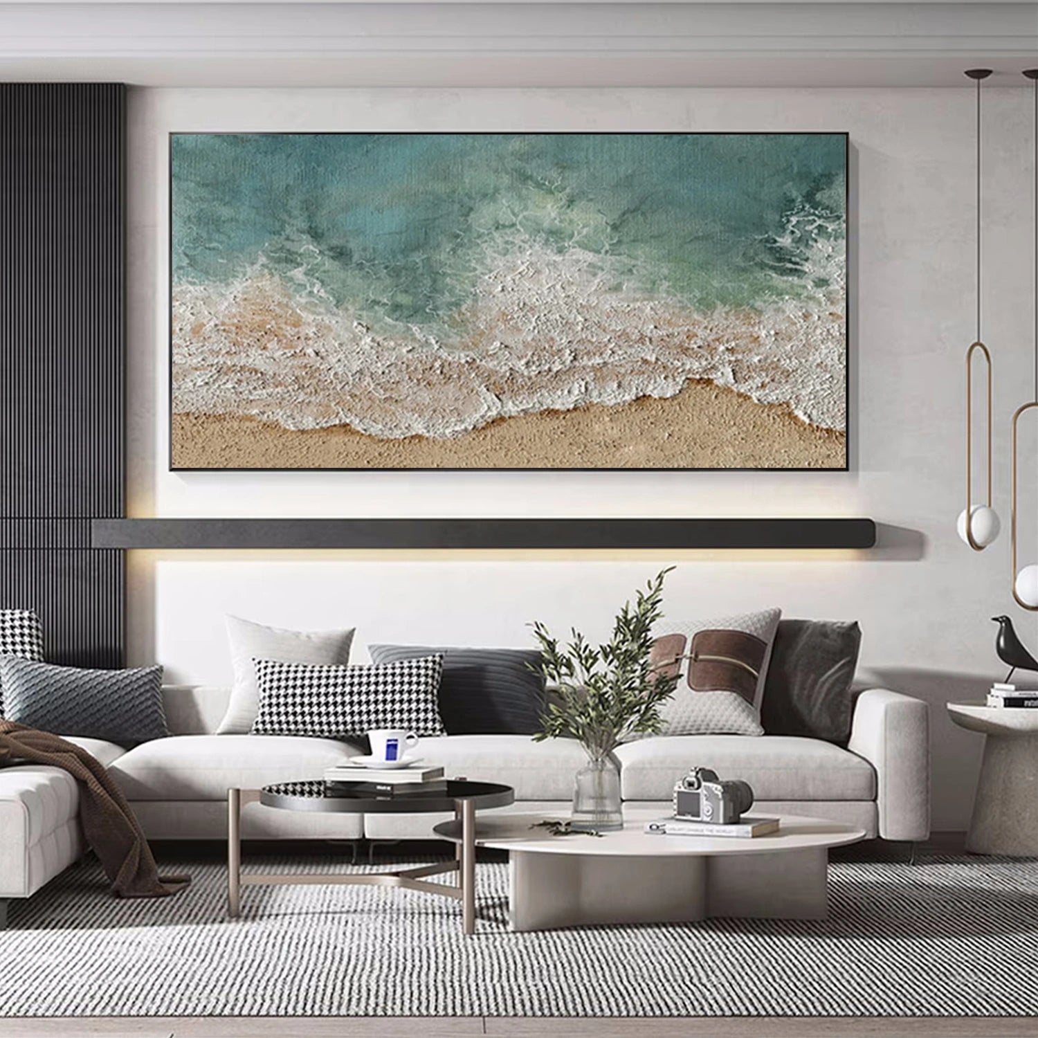 Ocean and Sky Painting #OS 246 - Stunning Coastal Wall Art for Beach House Decor & Living Room