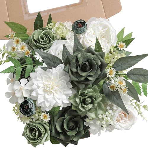 White Dark Green