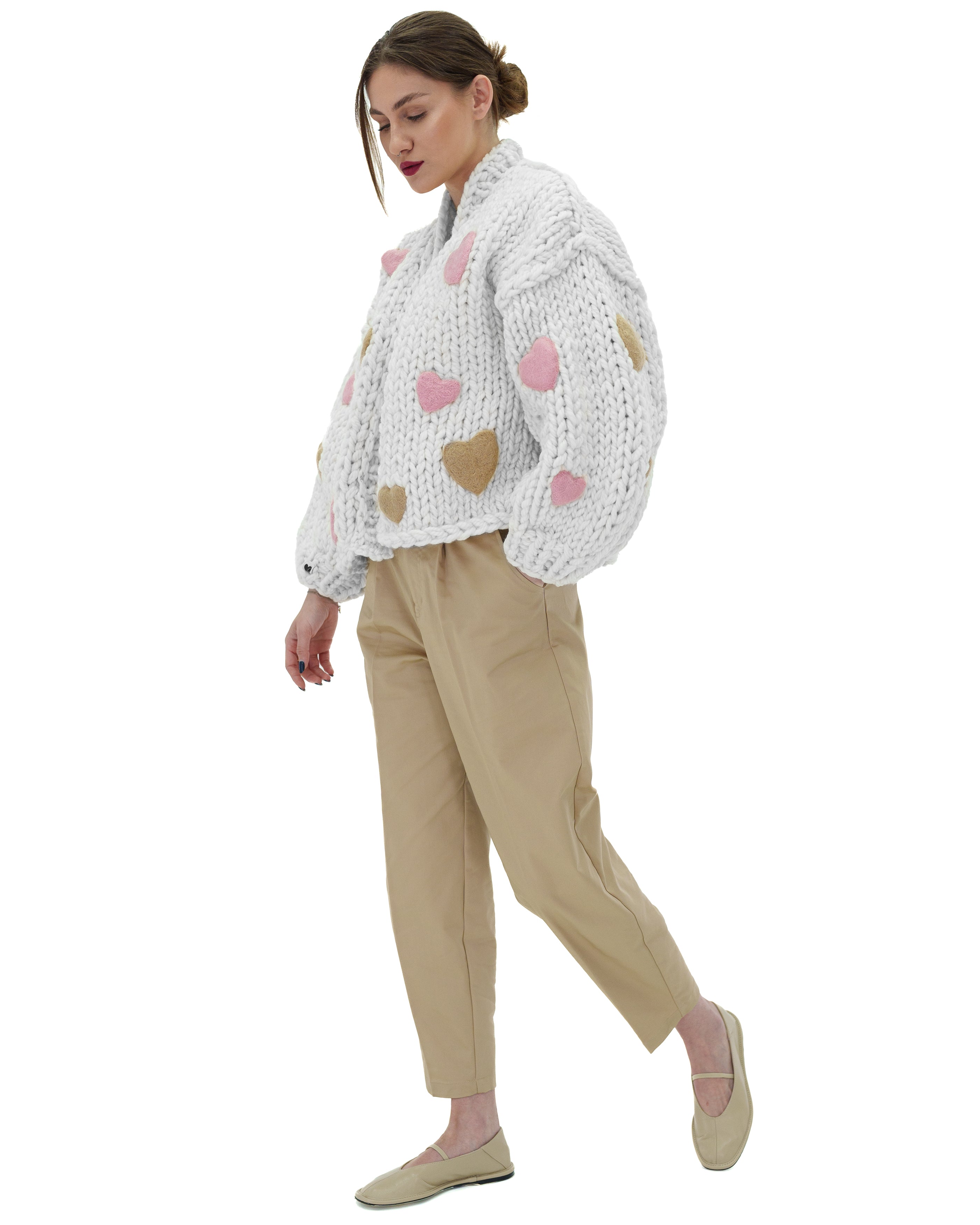 Heartfelt Cardigan for Women - Cozy Knit Sweater with Long Sleeves & Soft Fabric | Perfect for Fall, Winter & Casual Outfits