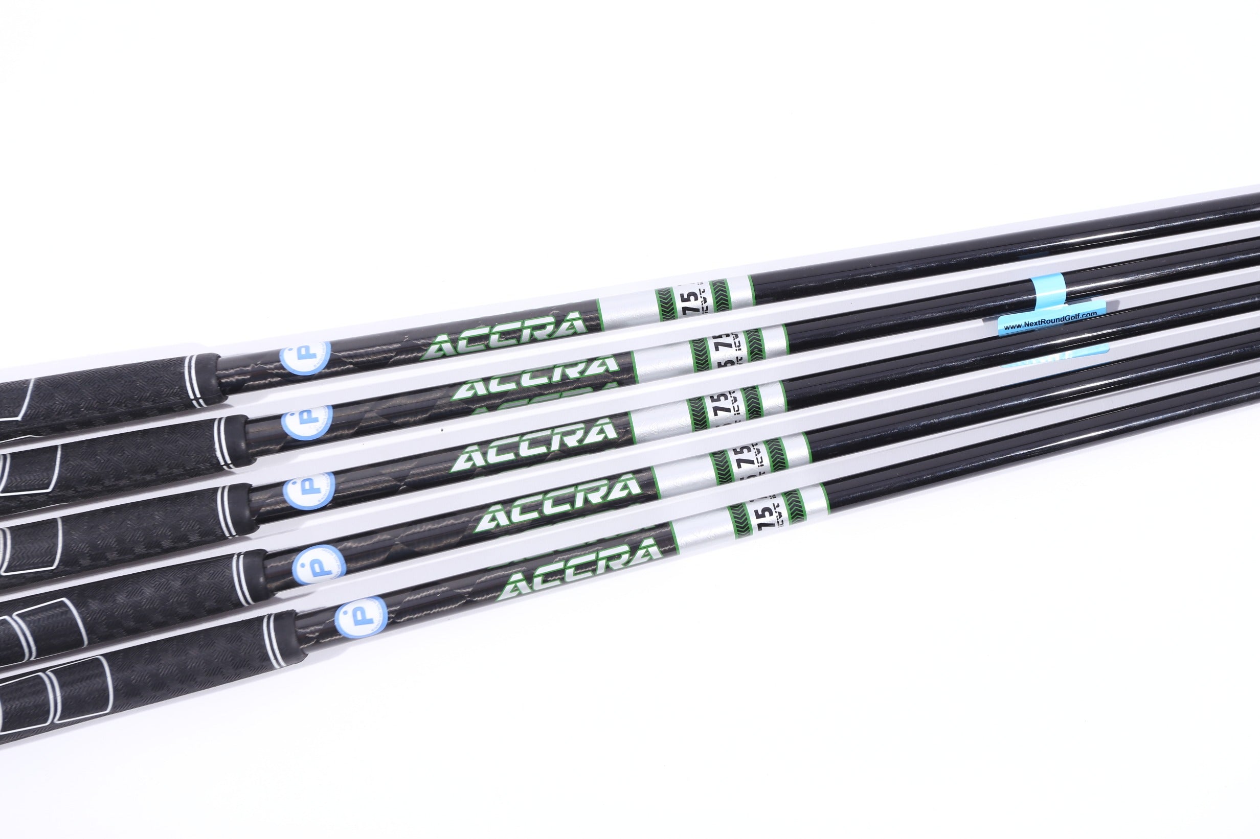Used Accra iSeries ICWT 75 Stiff Graphite Iron Shafts Set (36-34) - Perfect for Golf Club Upgrades & Custom Fitting