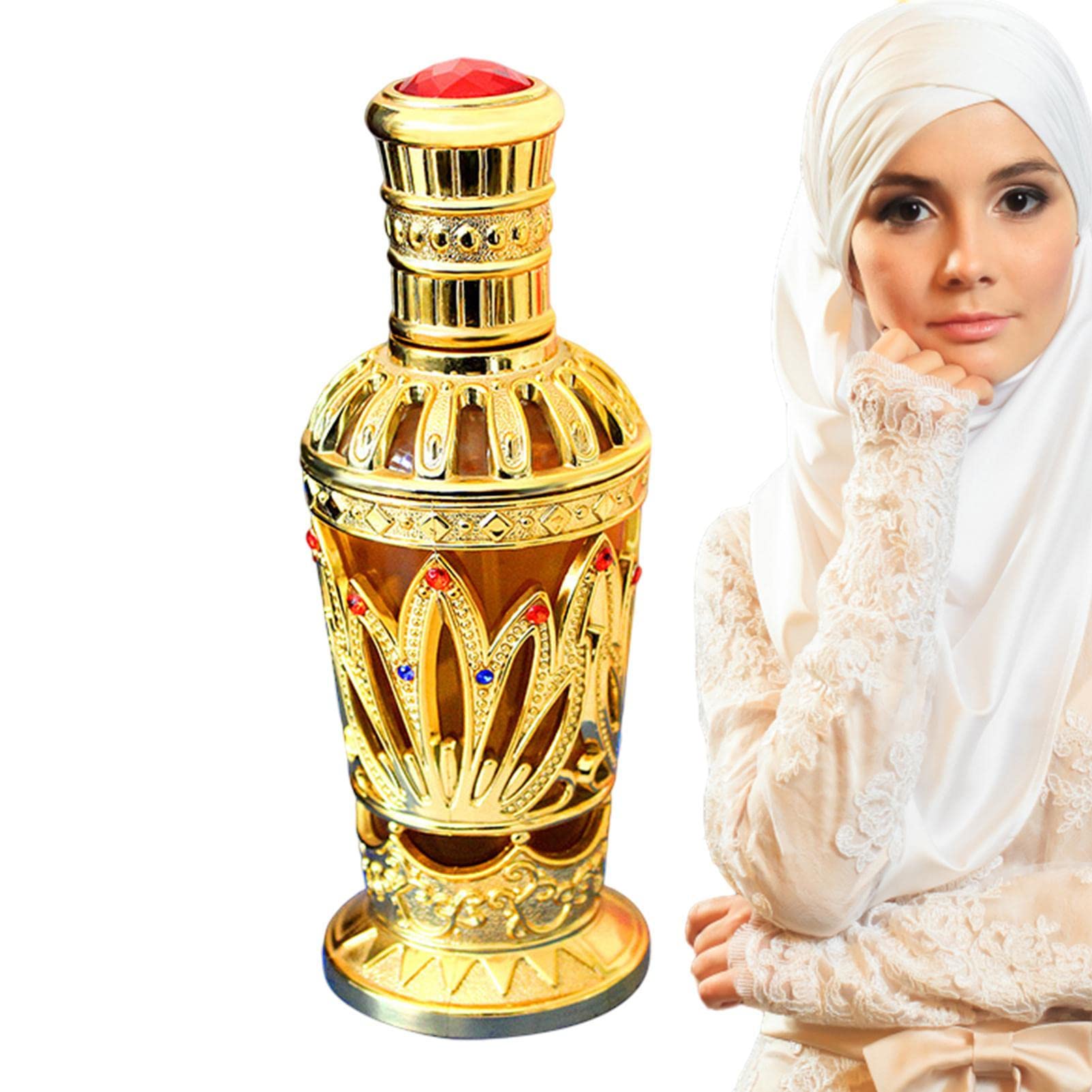 Premium Gold Perfume Oil for Women - Long Lasting Arab Fragrance with White Musk Notes - 100ml Eau de Parfum - Perfect for Evening Events, Date Nights & Special Occasions