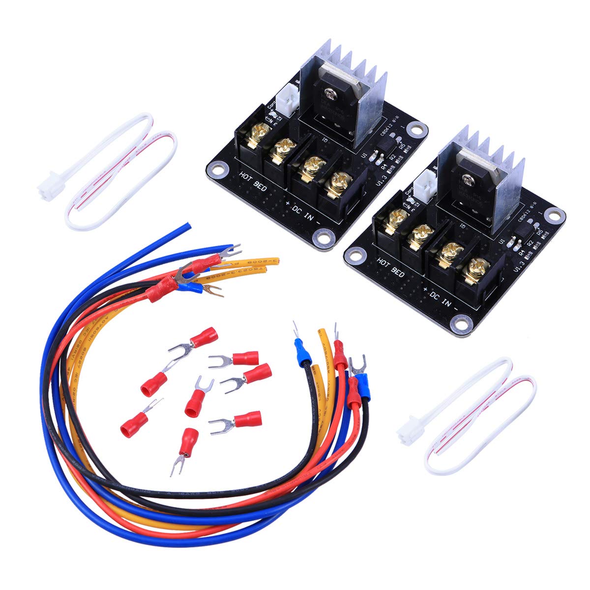 High Current Heat Bed Power Module for 3D Printer - MOS Tube Expansion Board with Cable - Perfect for PCB Heatbed & DIY 3D Printing Projects