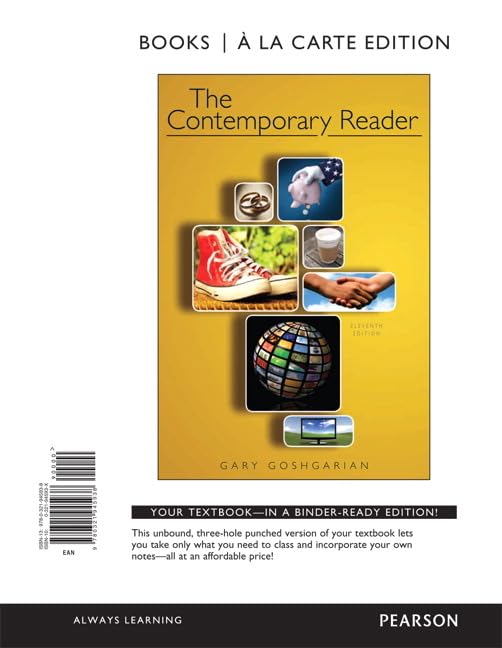 The Contemporary Reader (Books a la Carte) - Modern Literature Collection for Book Clubs, Classroom Studies & Personal Reading