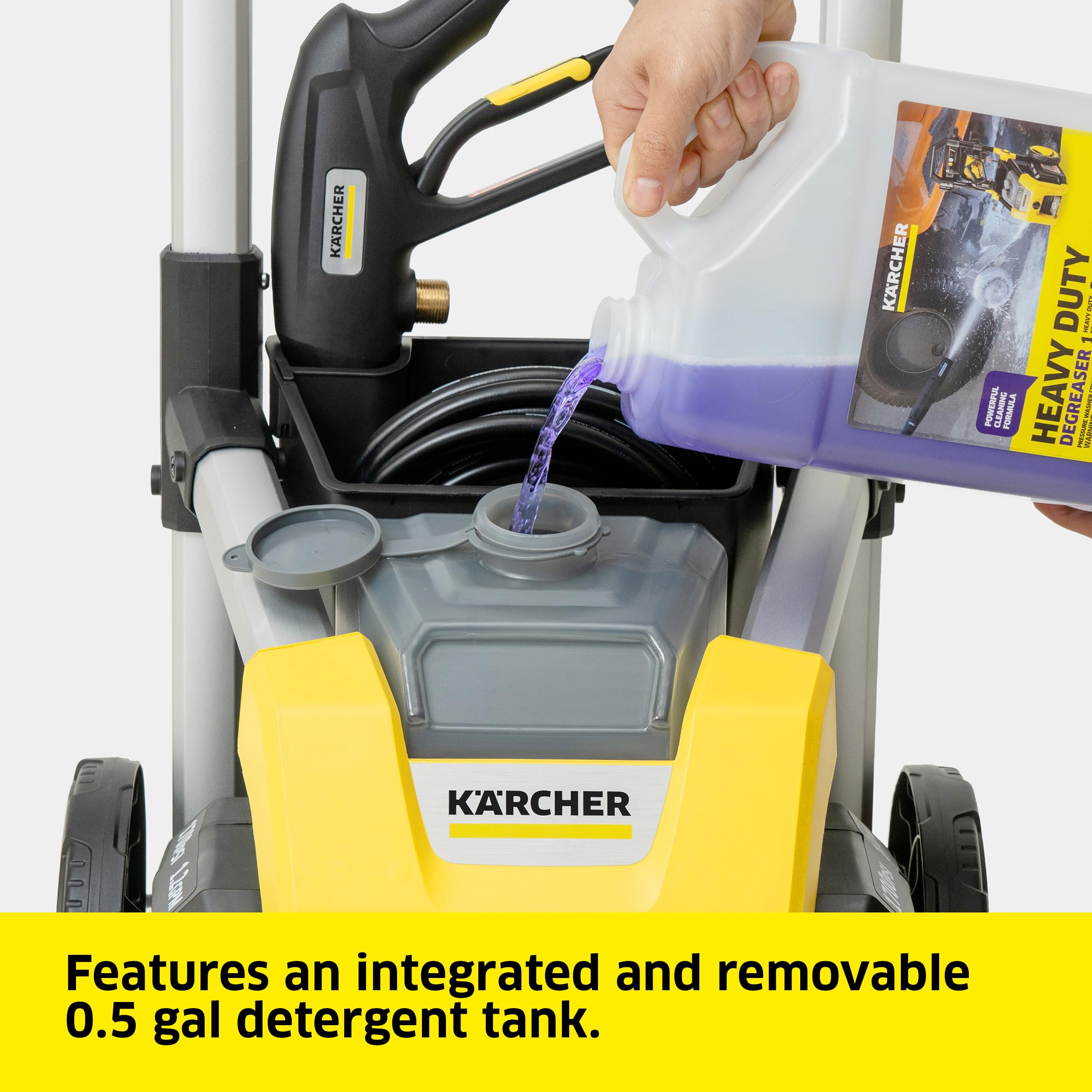 Karcher K1700 Electric Pressure Washer - 2125 PSI, 1.46 GPM, 3 Nozzles & Detergent Tank for Deep Cleaning Cars, Driveways, Patios & Home Exteriors | Perfect for Auto Detailing, Concrete Cleaning & Outdoor Maintenance