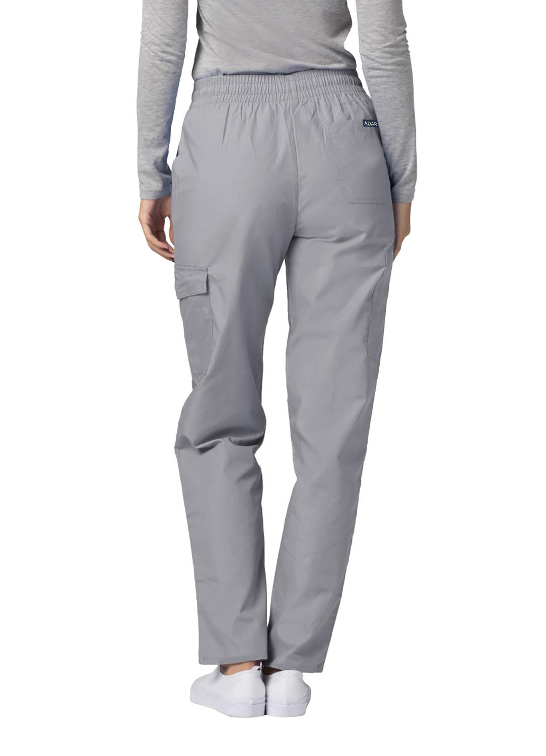**Adar Women's Universal Tapered Cargo Scrub Pants - Comfortable Medical Work Pants for Nurses, Doctors & Healthcare Professionals - Perfect for Hospital Shifts & Clinical Work**