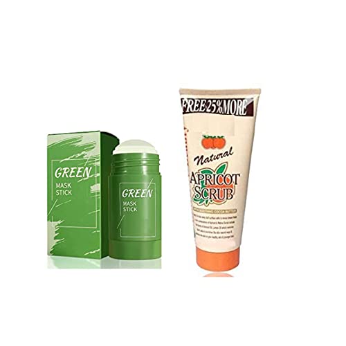 Purifying Clay Face Mask for Acne & Blackheads - Oil Control & Moisturizing with Natural Apricot Scrub | Brightening & Whitening Ice Cream Mask for Clear Skin | Perfect for Daily Skincare & Spa Nights