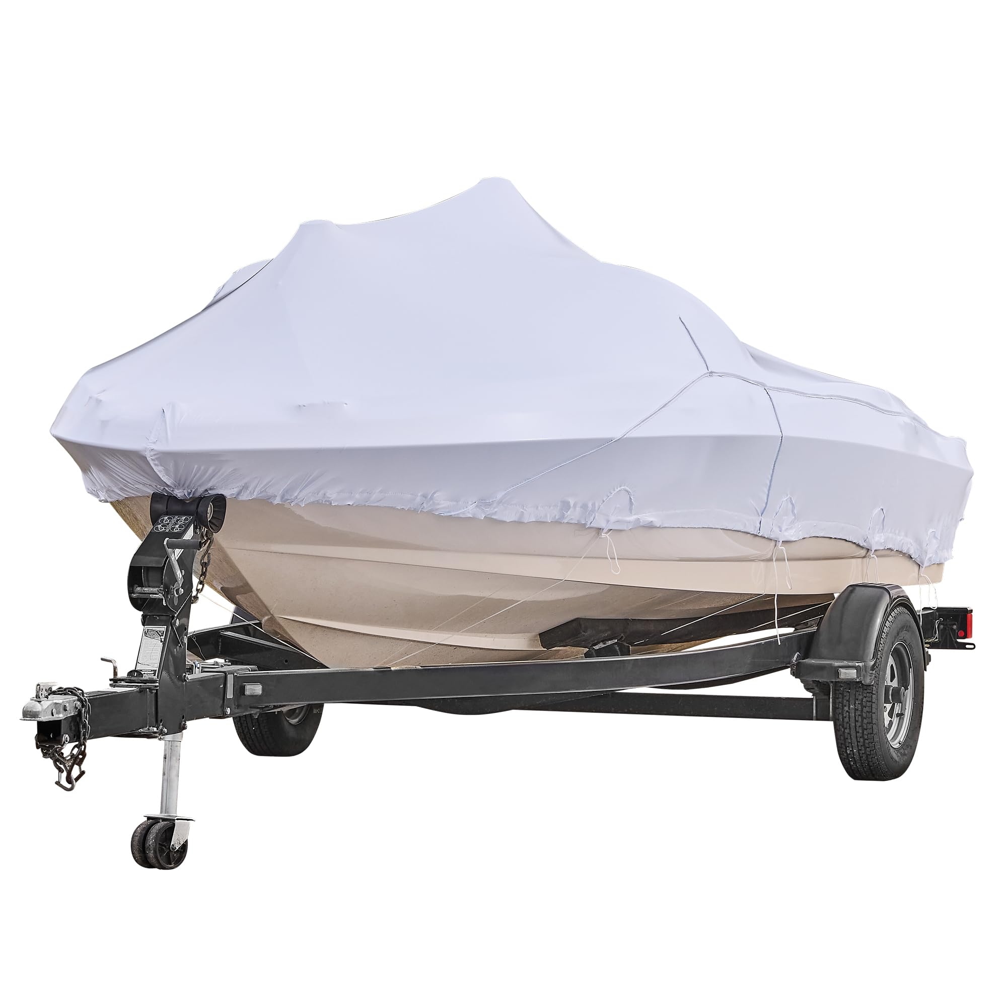 Transhield Universal Marine Boat Cover - Waterproof Heavy Duty Boat Cover with Straps & Vents - Perfect for Yachts, Sailboats, and Powerboats Protection