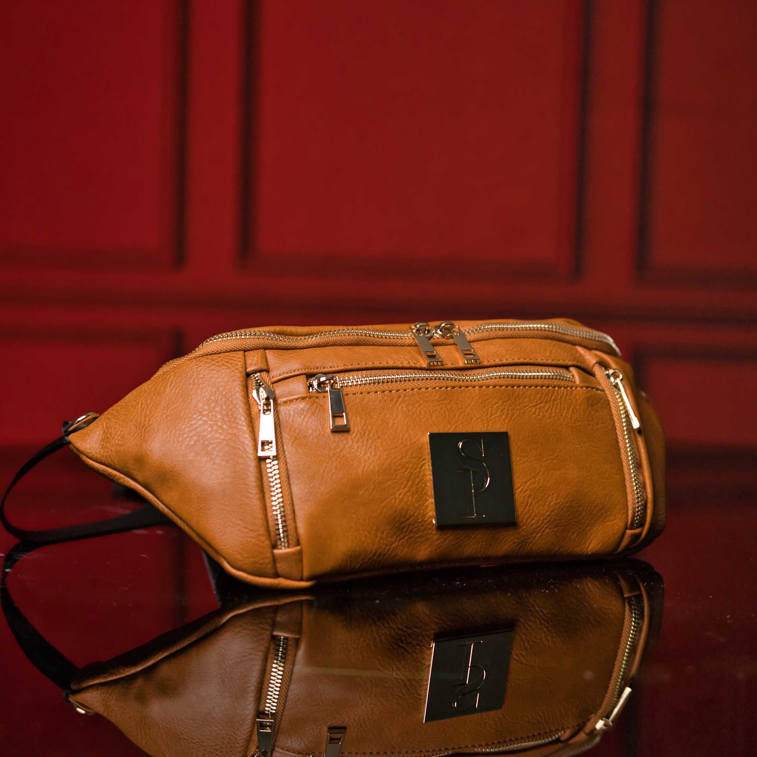 Luciano Genuine Leather Crossbody Sling Bag for Men & Women - Stylish Brown Shoulder Bag for Travel, Work & Everyday Use