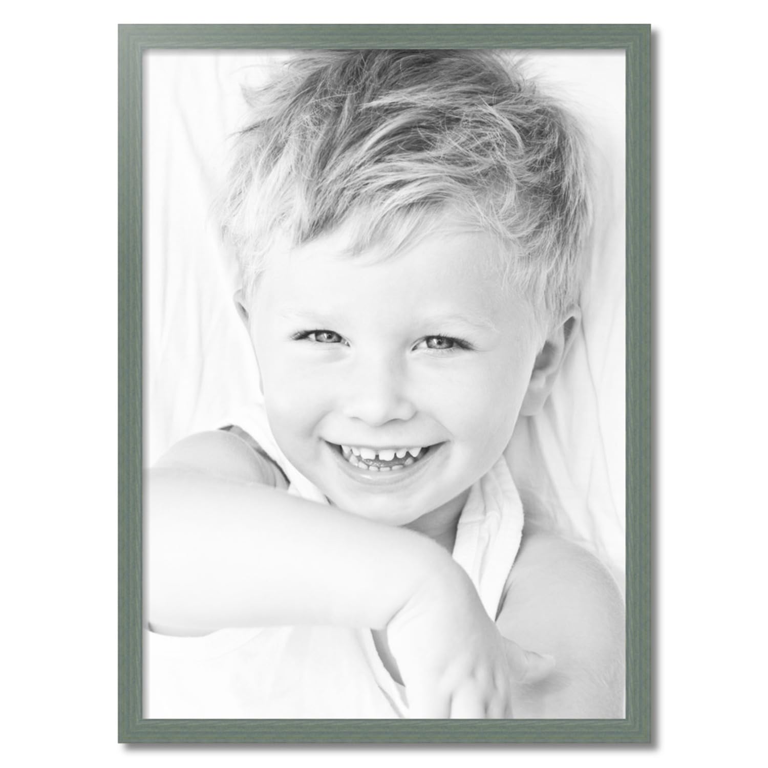 ArtToFrames 29x40 Inch Green Wood Picture Frame - 1.5 Inch Custom Poster Frame for Artwork & Photos - Includes Economy Acrylic - Perfect for Home Decor, Office Display & Gift Giving