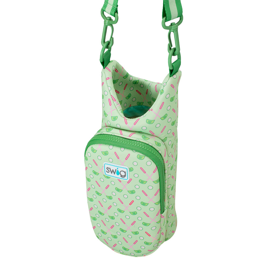 Tee Time Water Bottle Sling - Insulated Golf Water Bottle Holder with Adjustable Strap - Perfect for Golf, Hiking, and Outdoor Activities