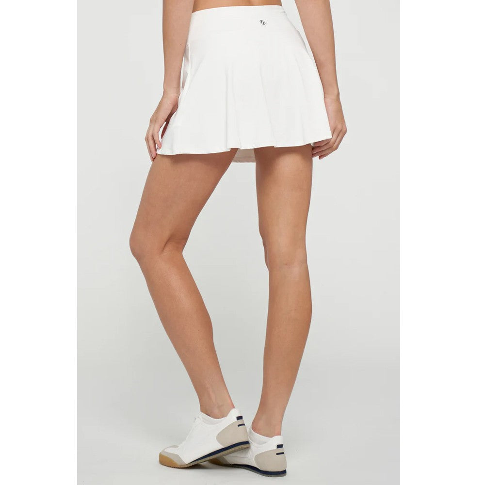 Lija Women's Tiebreak 13 Skort - White Tennis Skirt with Built-in Shorts for Women | Perfect for Tennis, Golf & Active Lifestyle