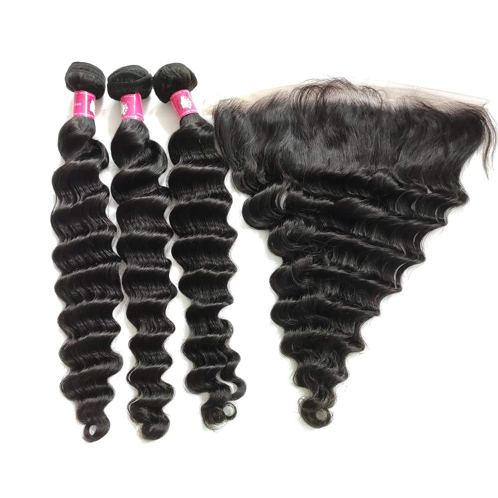 Brazilian Virgin Hair Loose Deep Wave Human Hair Bundles 10