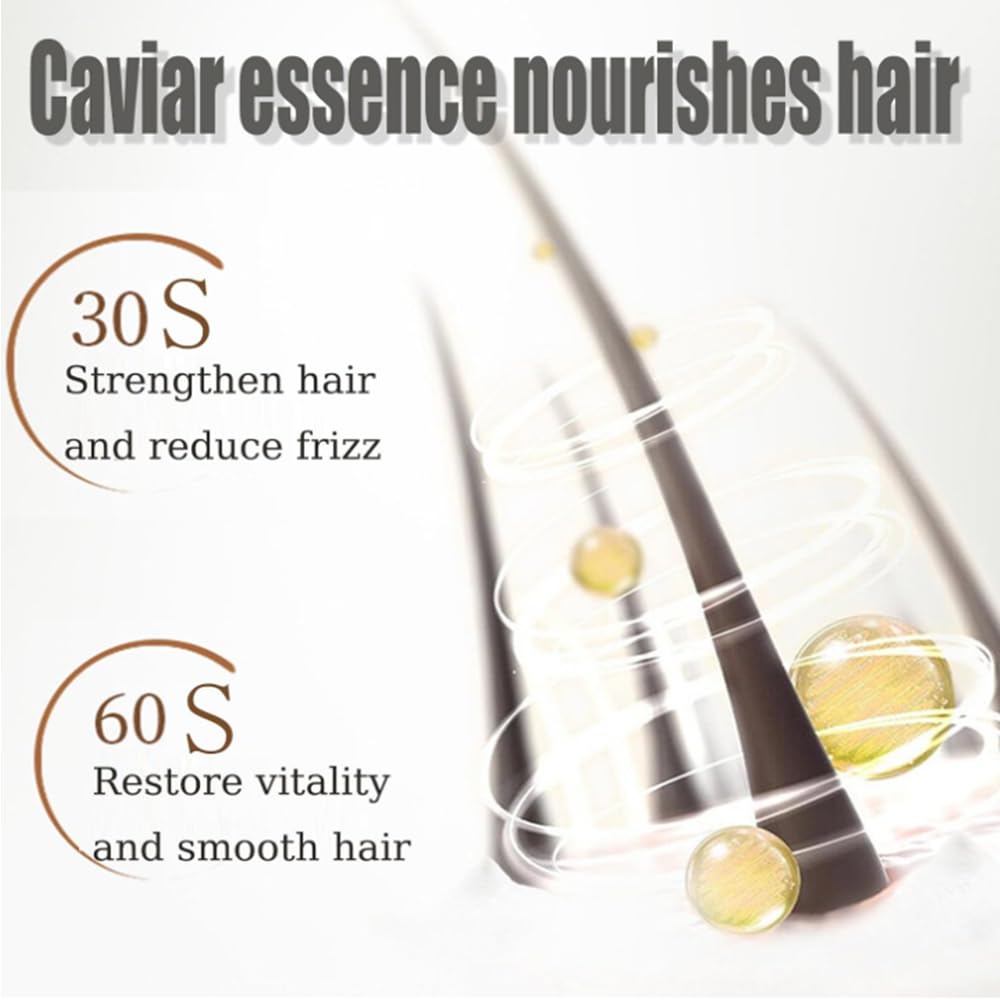 Premium Caviar Amino Acid Shampoo for Damaged Hair - Deep Sea Protein Treatment, Anti-Dandruff & Hydrating Formula for Smooth, Shiny Hair (2-Pack) - Perfect for Daily Hair Care & Salon-Quality Results at Home