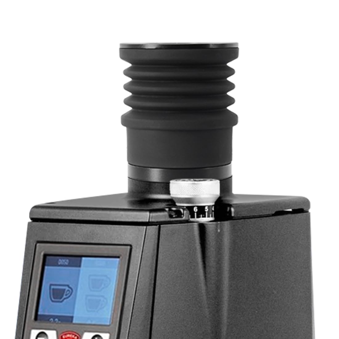 Eureka Atom Single Dose Coffee Grinder Hopper - Aluminum Compatible Hopper with Silicone Air Bellow & Lid - Perfect for Home Baristas & Specialty Coffee Brewing